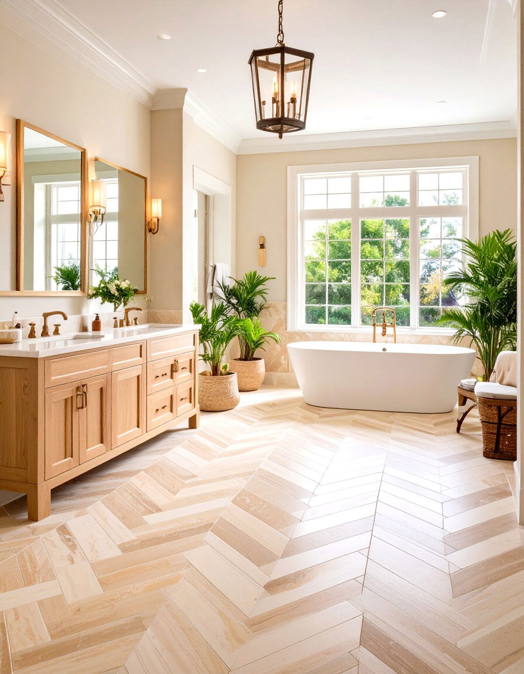Classic Travertine Floor Patterns - 20 Travertine Tile Bathroom Ideas