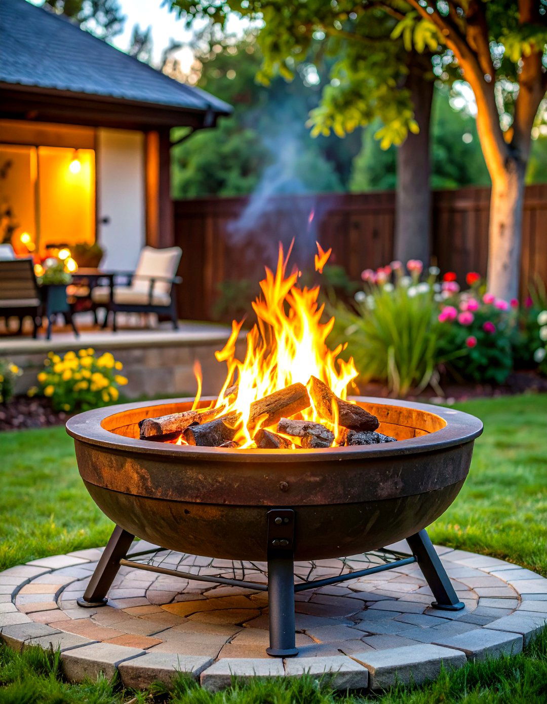 Classic Truck Wheel Rim Fire Pit - 20 Truck Rim Fire Pit Ideas