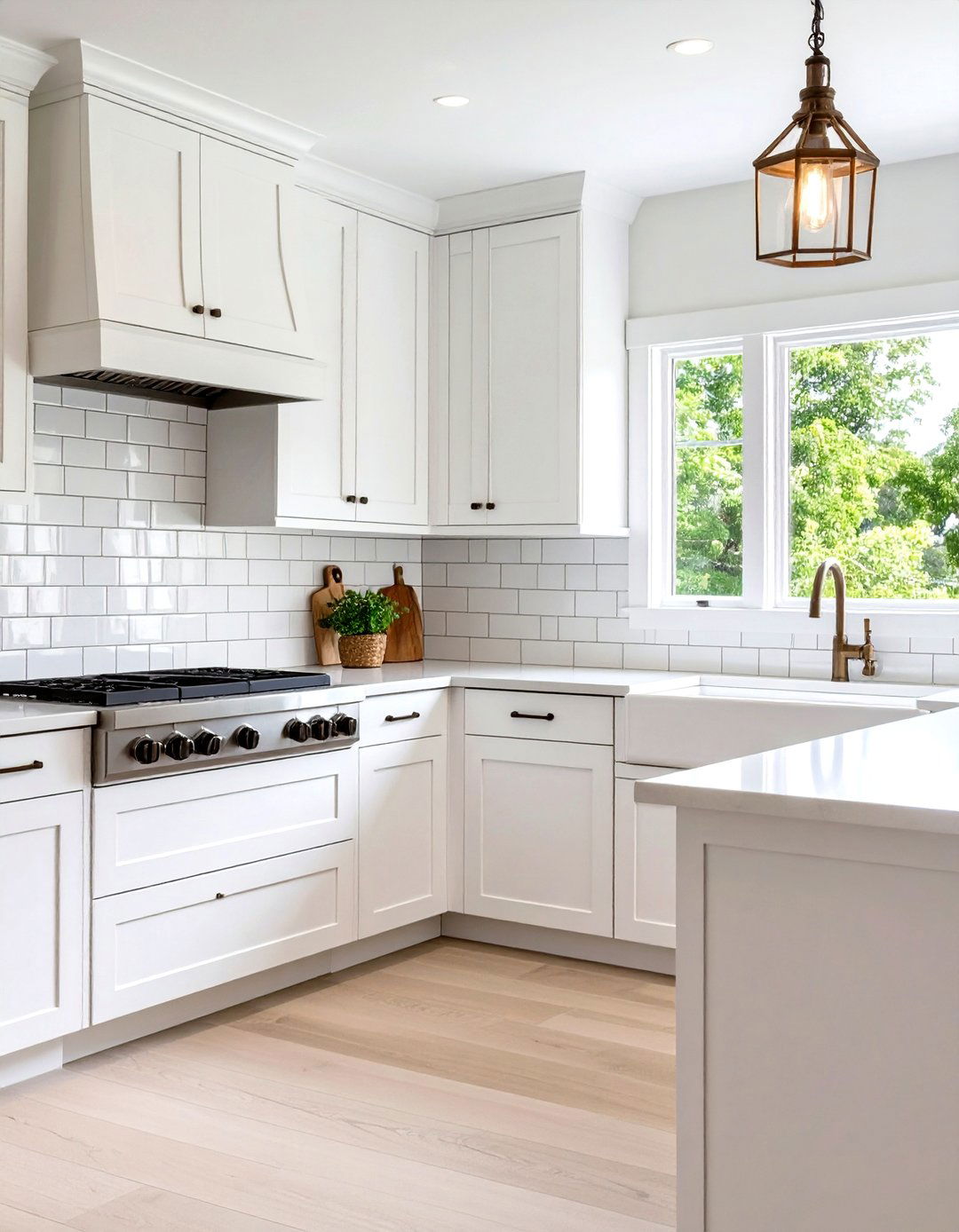 Classic White Cabinet Kitchen Backsplash Subway Tiles - 20 White Cabinet Kitchen Backsplash Ideas