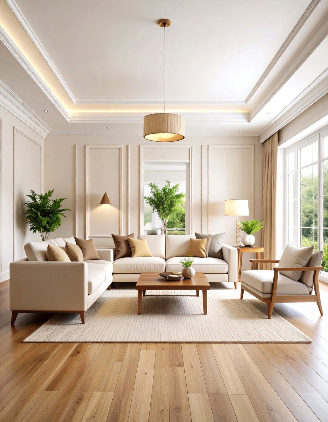Classic White Ceiling Paint with Undertones - 20 Ceiling Paint Ideas
