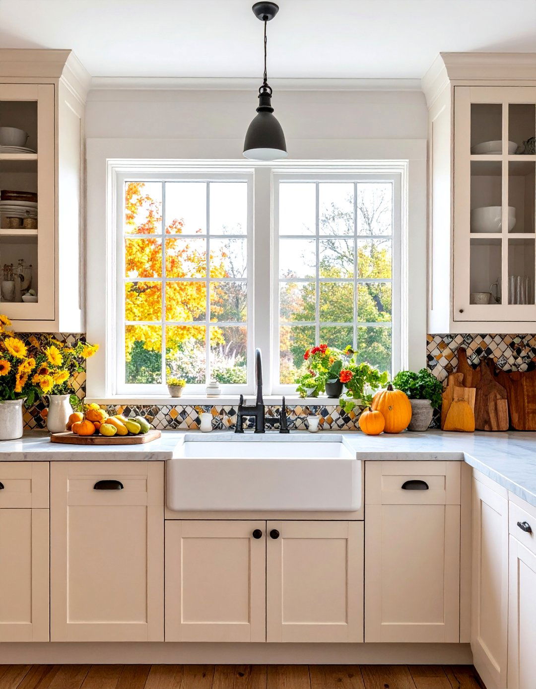 Classic White Grid Kitchen Window Over Sink - 20 Kitchen Window Ideas Over Sink
