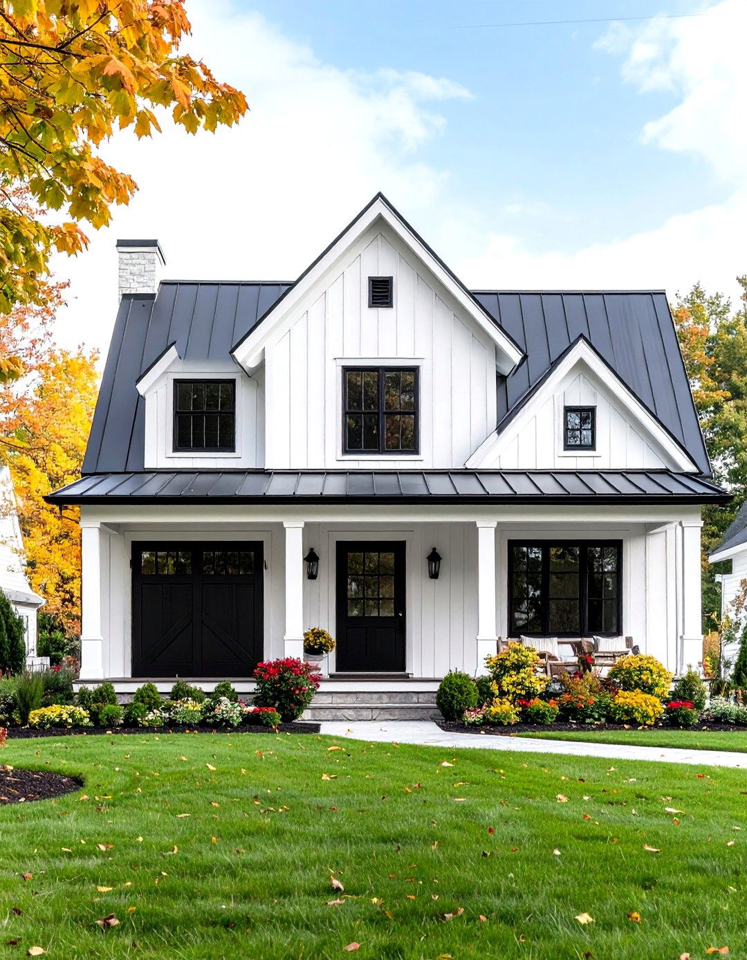 Classic White Modern Farmhouse Exterior - 20 White Home Exterior Ideas