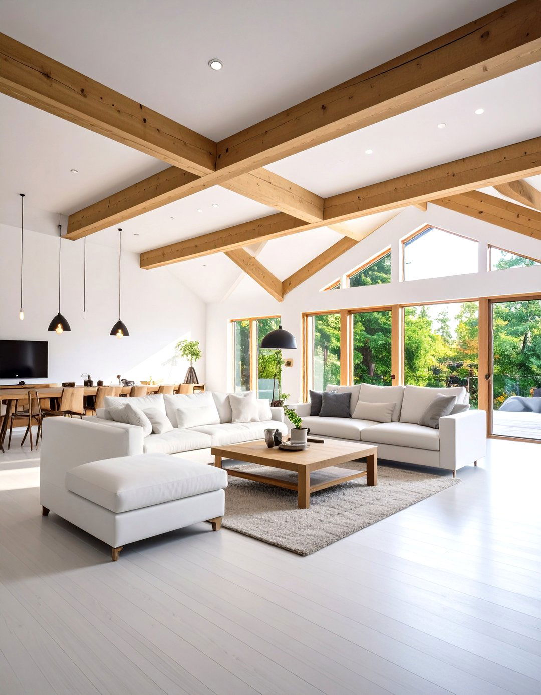 Classic White Painted Basement Ceiling - 20 Exposed Basement Ceiling Ideas