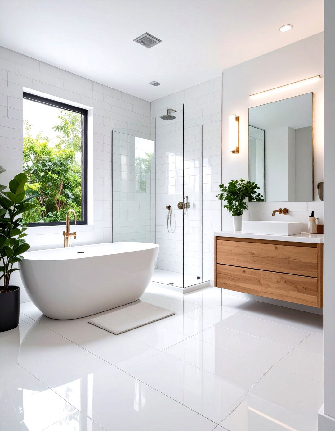 Classic White Subway Tile Surround - 20 Tub-shower Combo Ideas