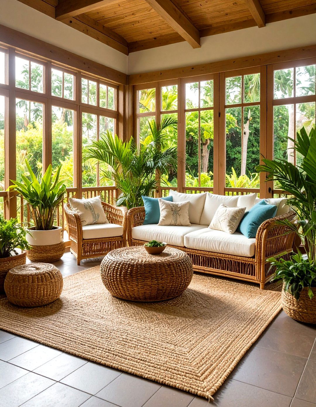 Classic Wicker Retreat - 20 Sunroom Ideas