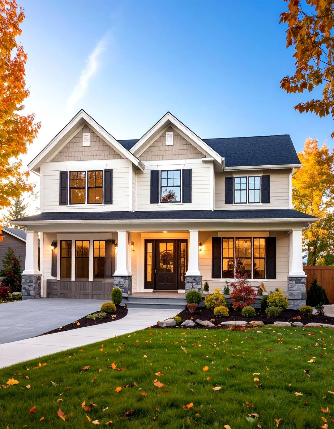 Classic and Modern Blend - 20 Two-tone Siding Designs