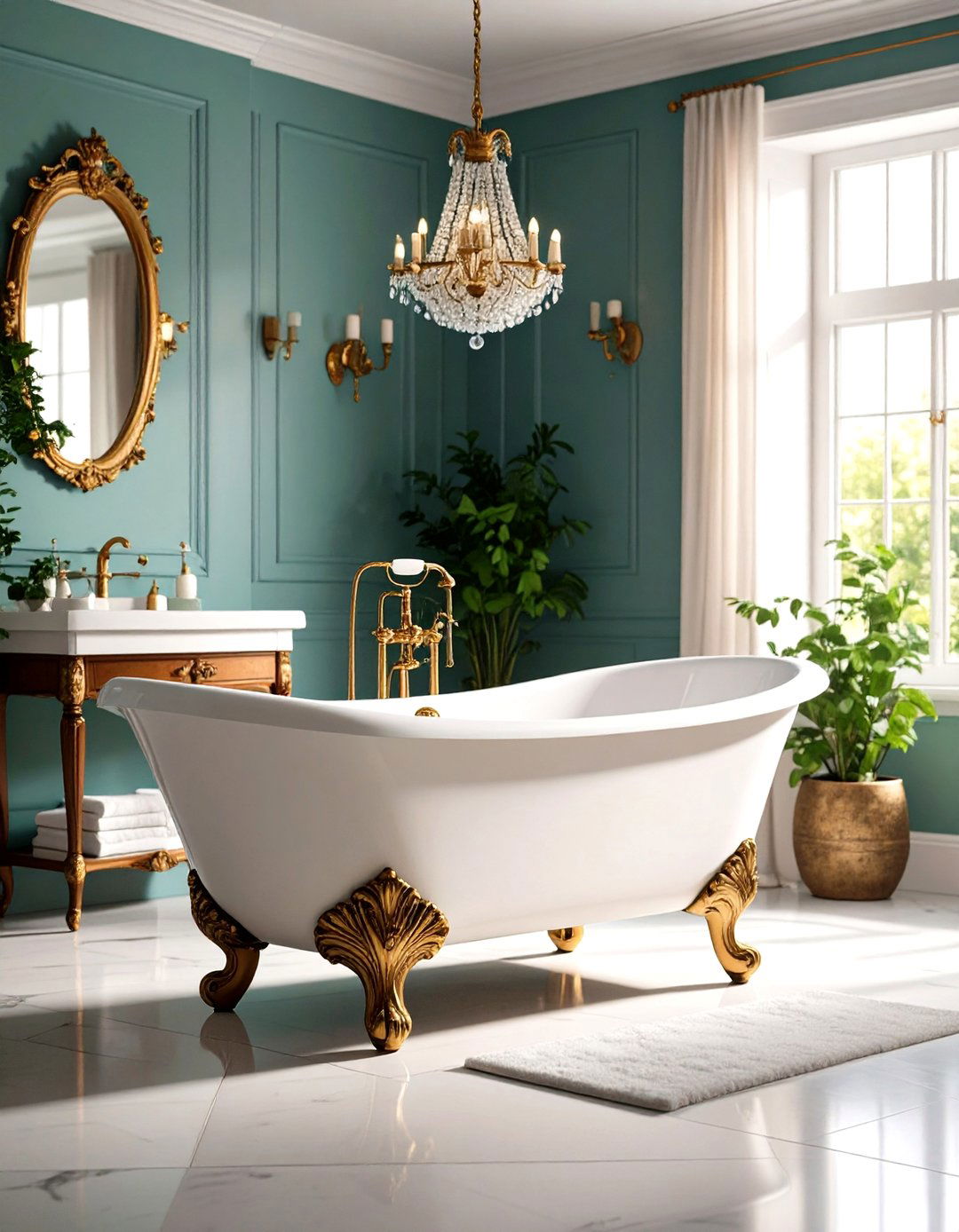Clawfoot Bathtub - 20 Victorian Bathroom Ideas