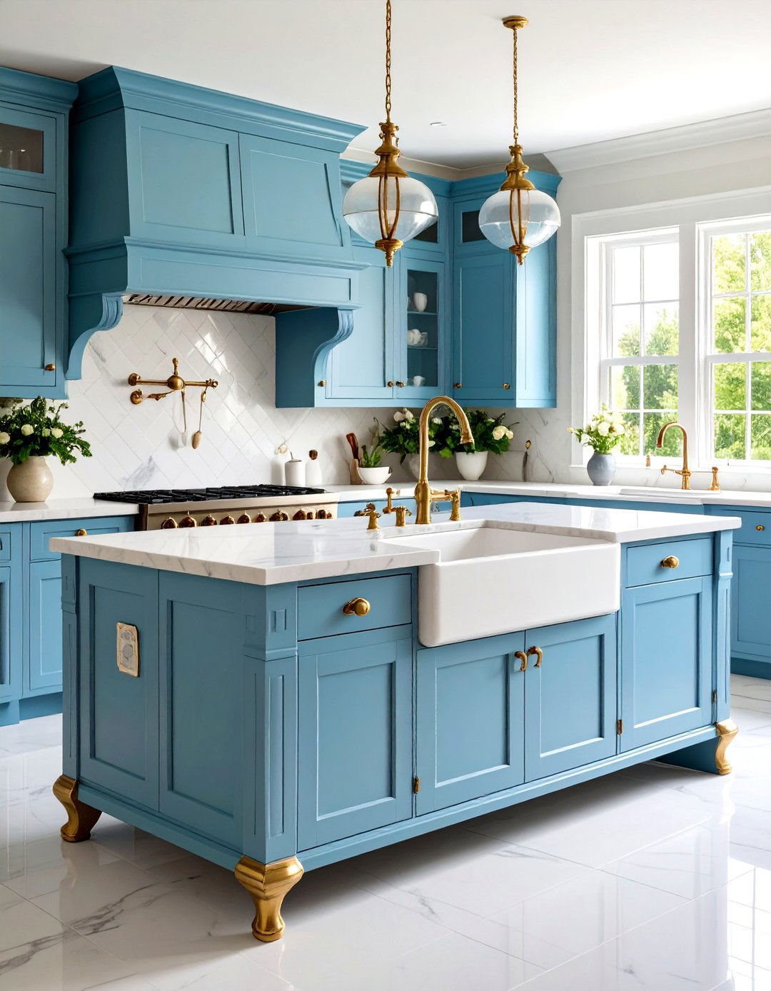 Clawfoot and Apron Front Sinks - 20 Victorian Kitchen Ideas