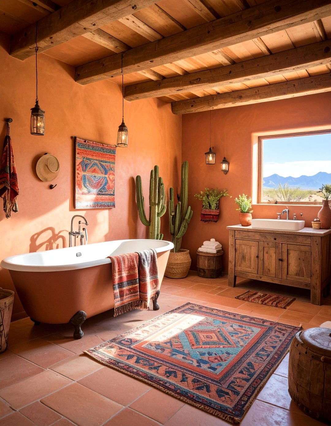 Clay Basin Sinks - 20 Terracotta Bathroom Ideas