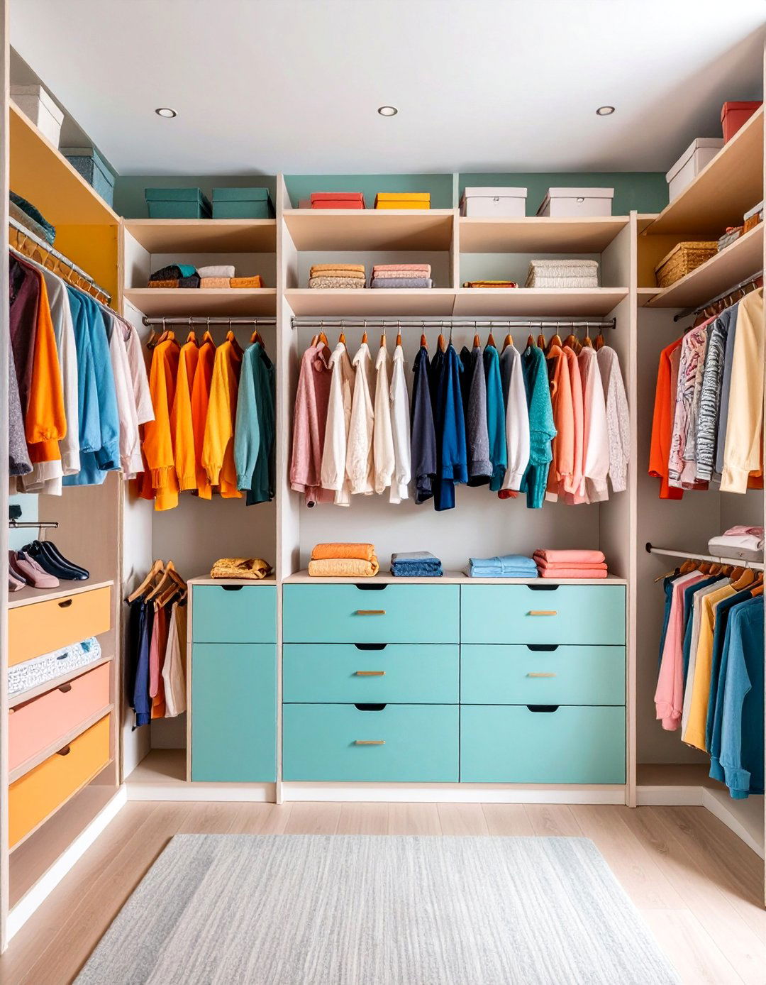 Clean Girl Room Organized Closet Space - 20 Clean Girl Room Ideas