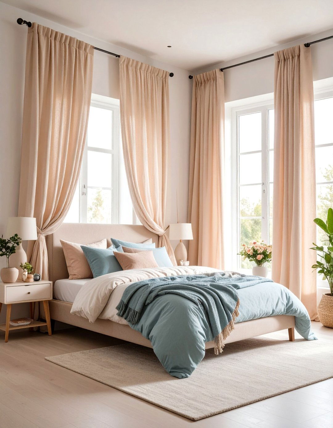 Clean Girl Room Sheer Window Treatments - 20 Clean Girl Room Ideas