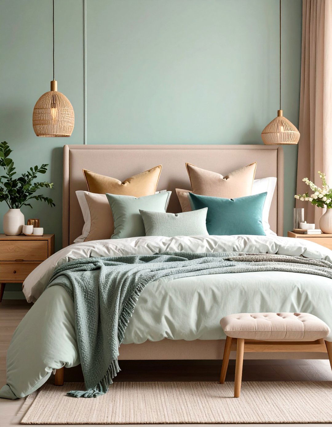 Clean Girl Room Textured Throw Pillows - 20 Clean Girl Room Ideas
