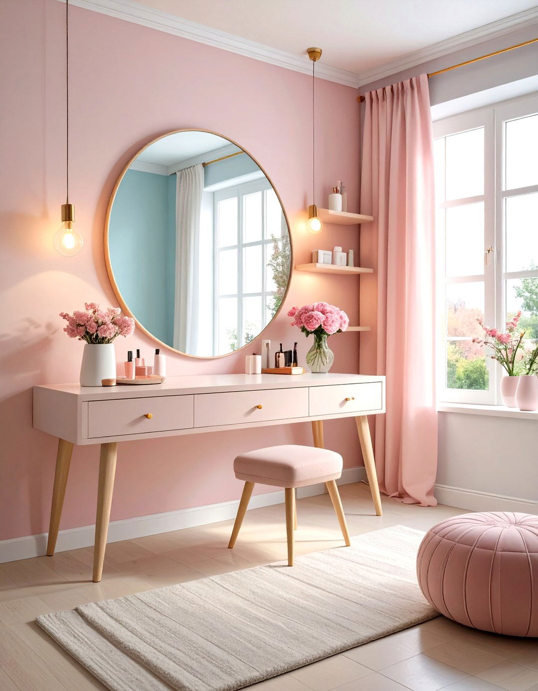 Clean Girl Room Vanity Nook Setup - 20 Clean Girl Room Ideas