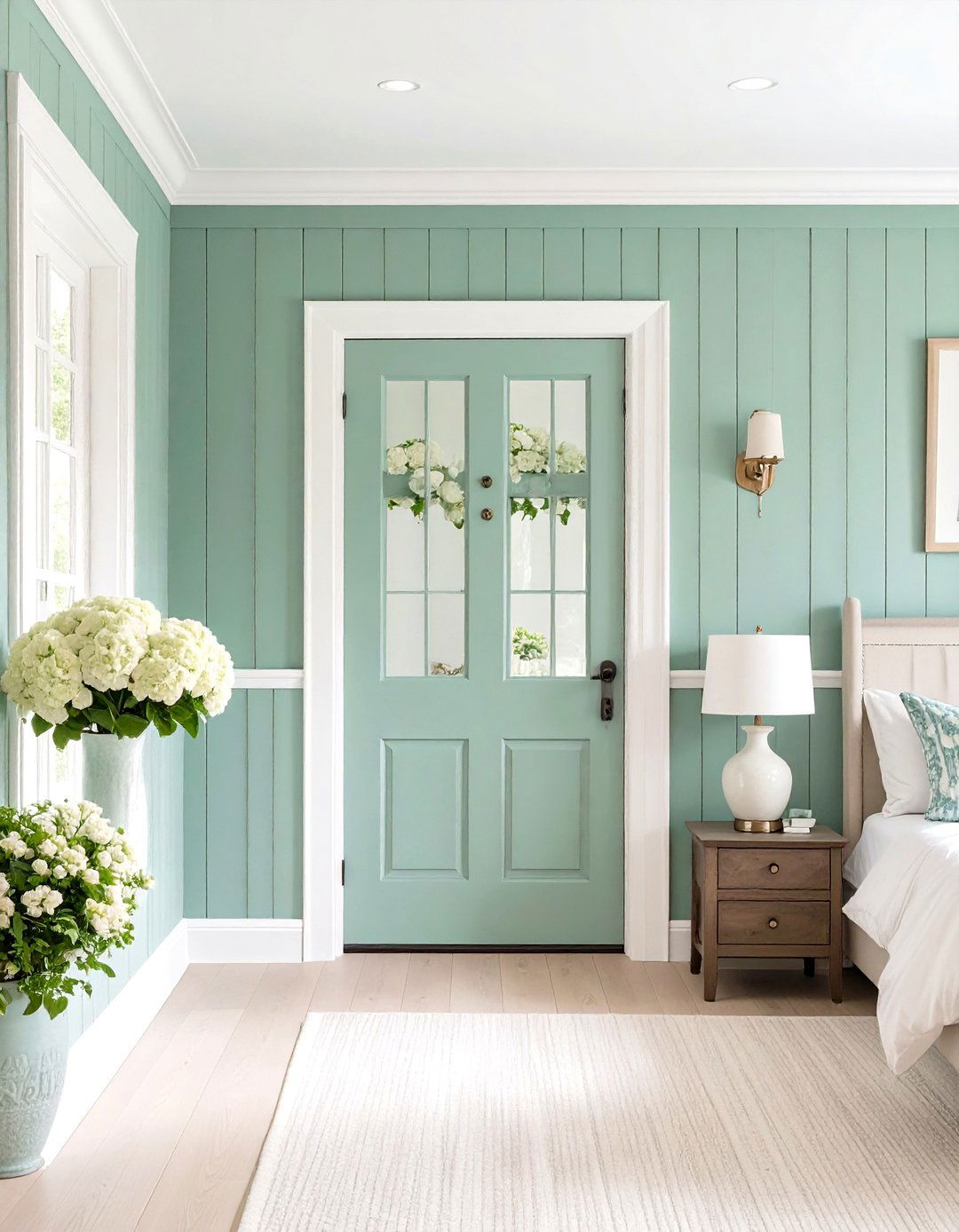 Clean Lined Board and Batten Half Wall Paneling - 20 Half Wall Paneling Ideas