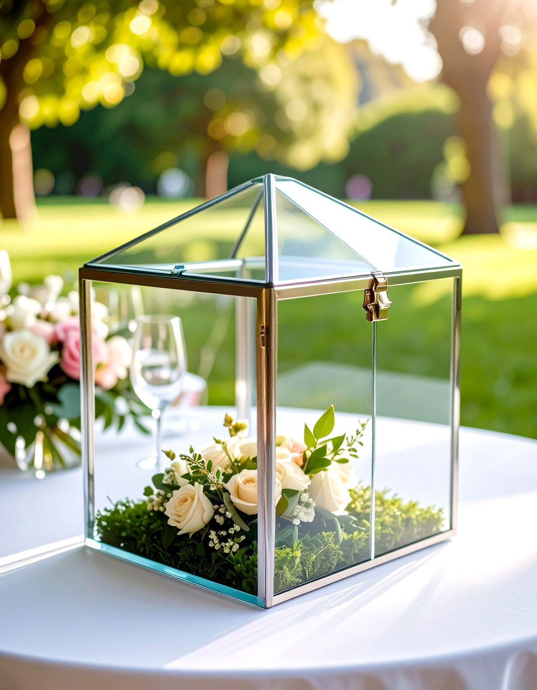 Clear Acrylic Modern Wedding Card Box - 20 Wedding Card Box Ideas