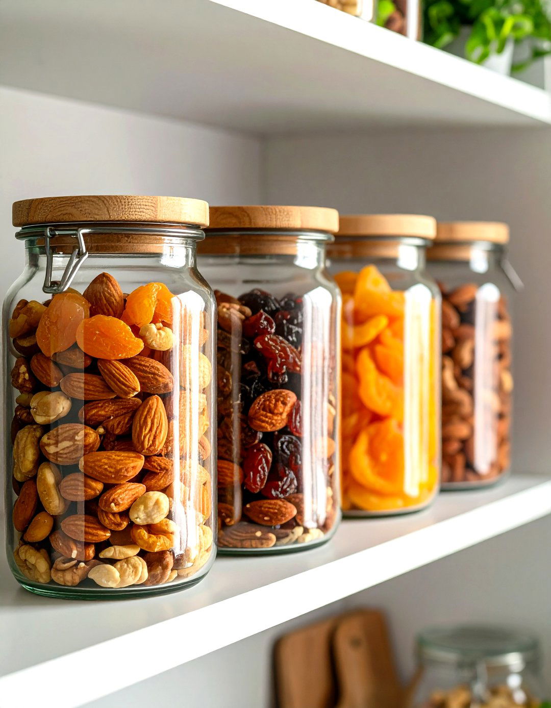 Clear Glass Jars and Canisters - 20 Snack Storage Ideas
