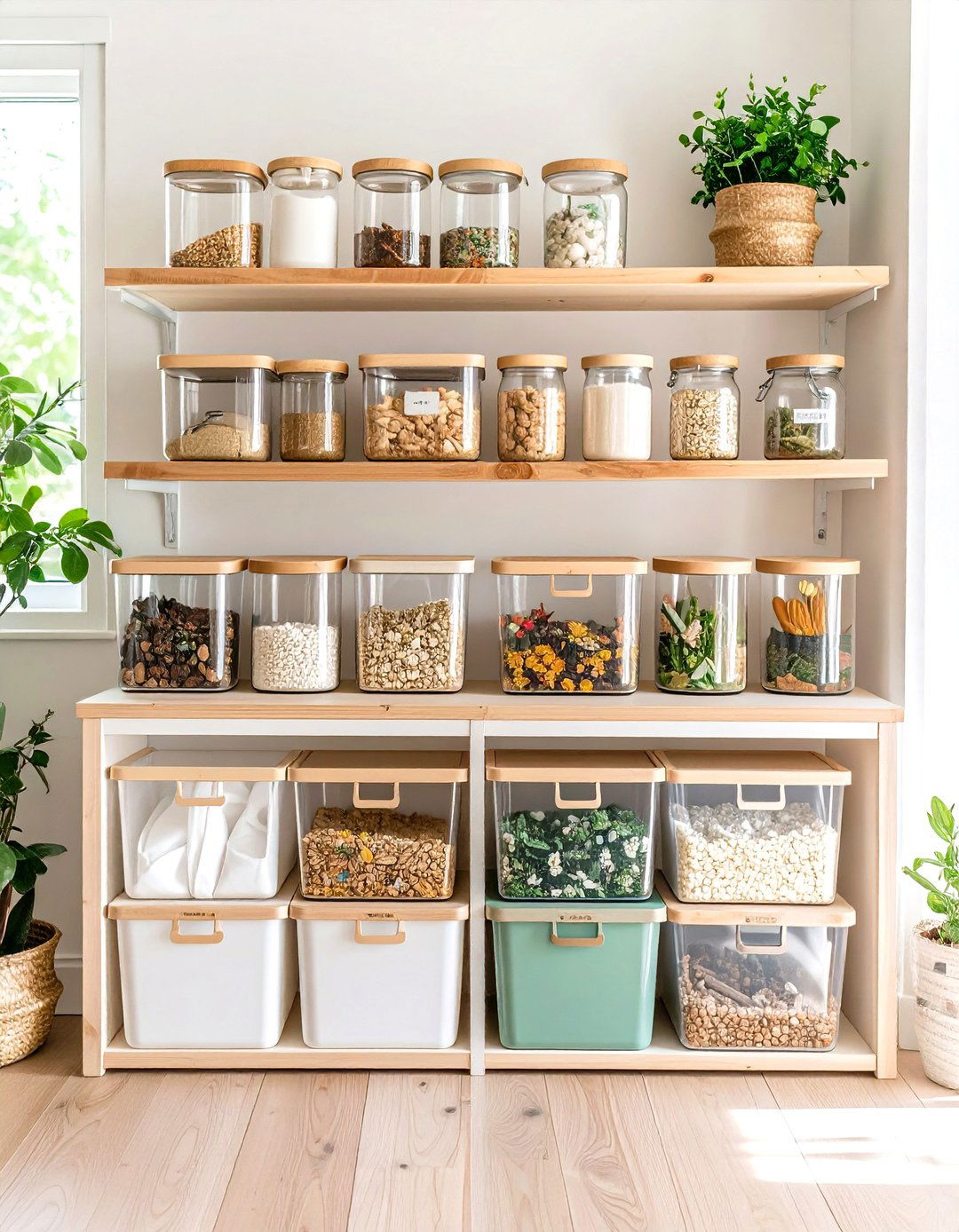 Clear Stackable Bins for See Through Craft Storage - 20 Craft Room Ideas