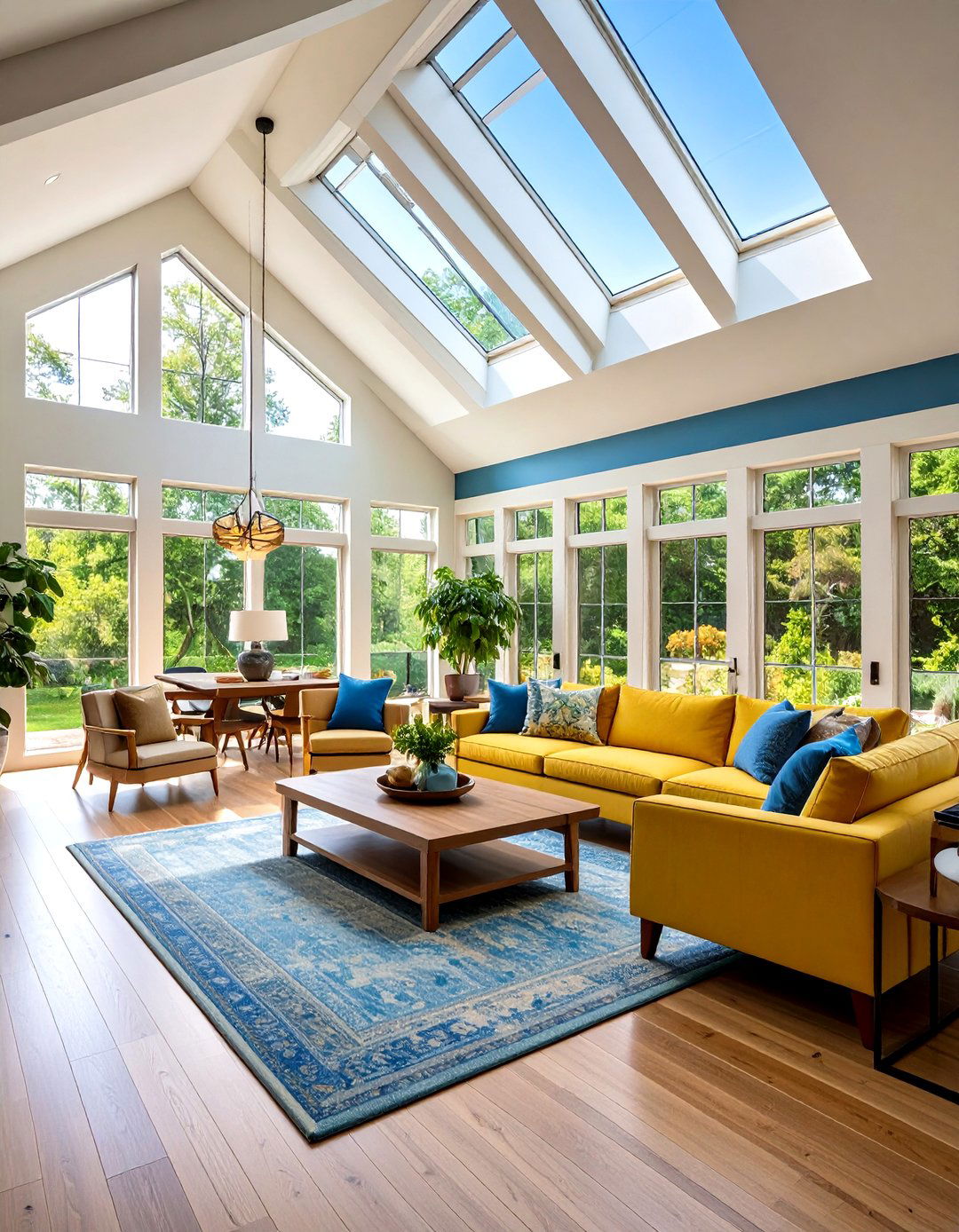 Clerestory Window Open Concept Vaulted Ceiling Living Room - 20 Open Concept Vaulted Ceiling Living Room Ideas