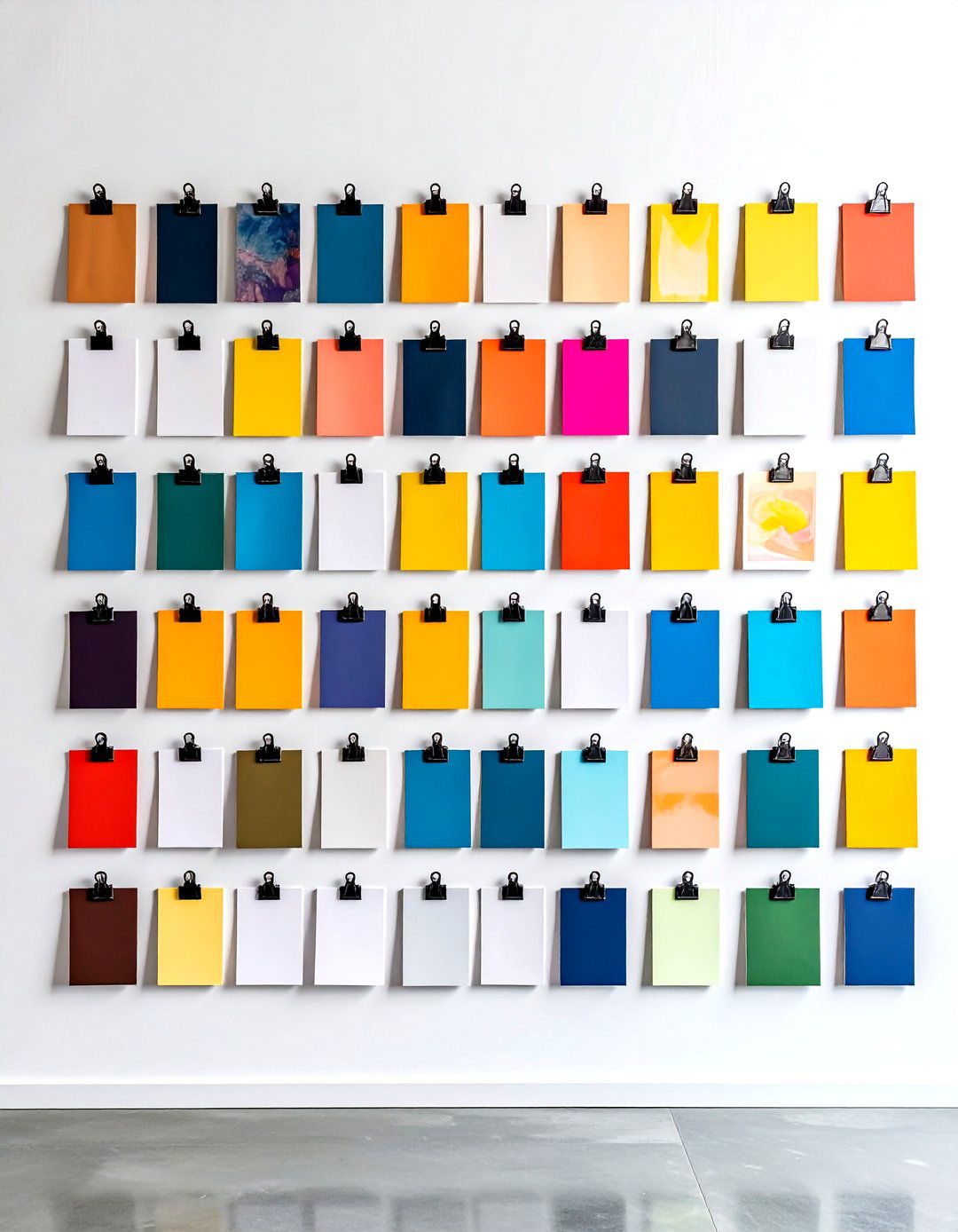 Clip and Change Modular Gallery Wall - 20 Gallery Wall Ideas