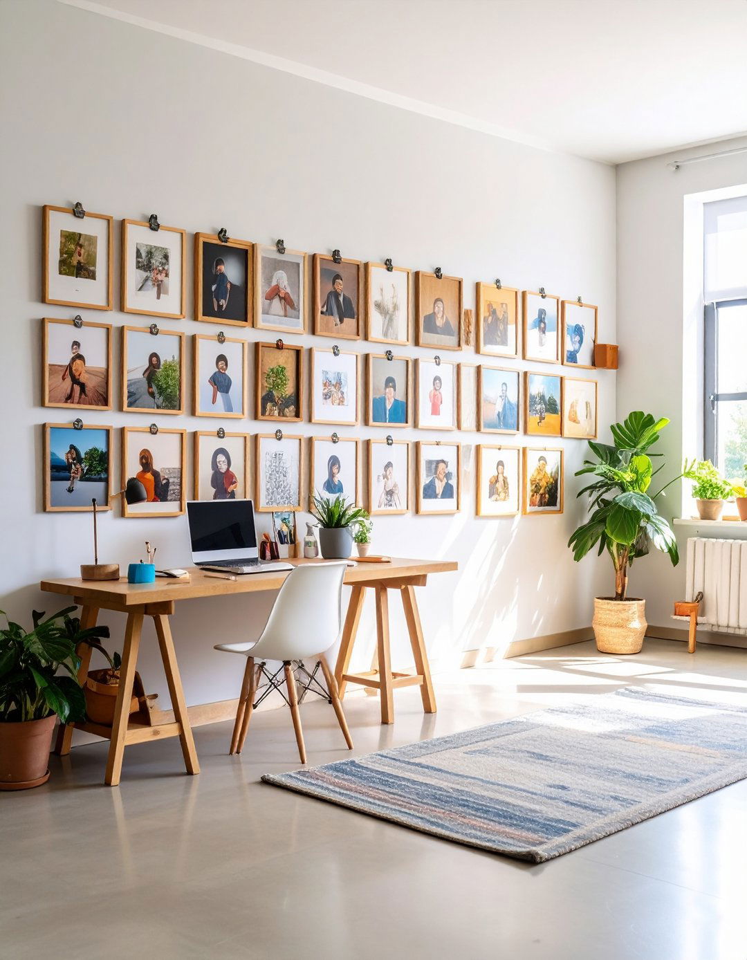 Clipboard Gallery for Effortless Updates - 20 Family Picture Wall Ideas