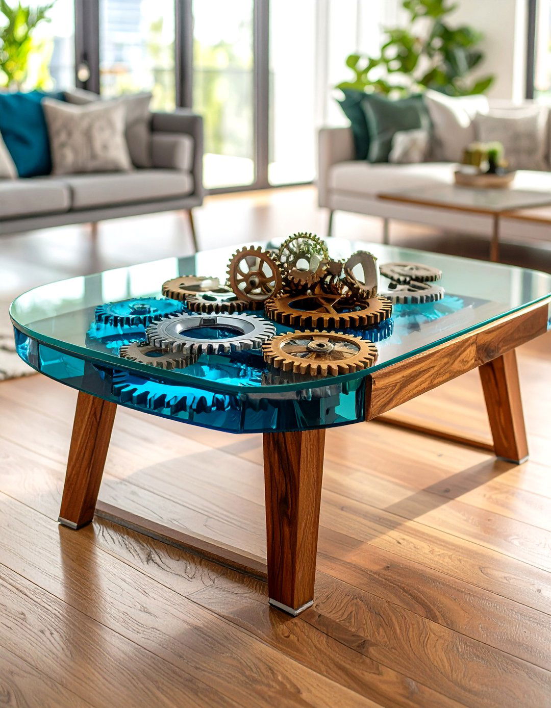 Clockwork Coffee Tables - 20 Steampunk Interior Design Ideas