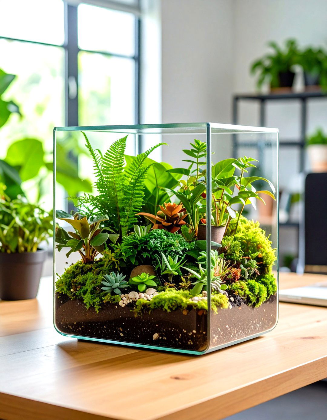 Closed Terrarium Ecosystem Indoor Garden - 20 Indoor Garden Ideas