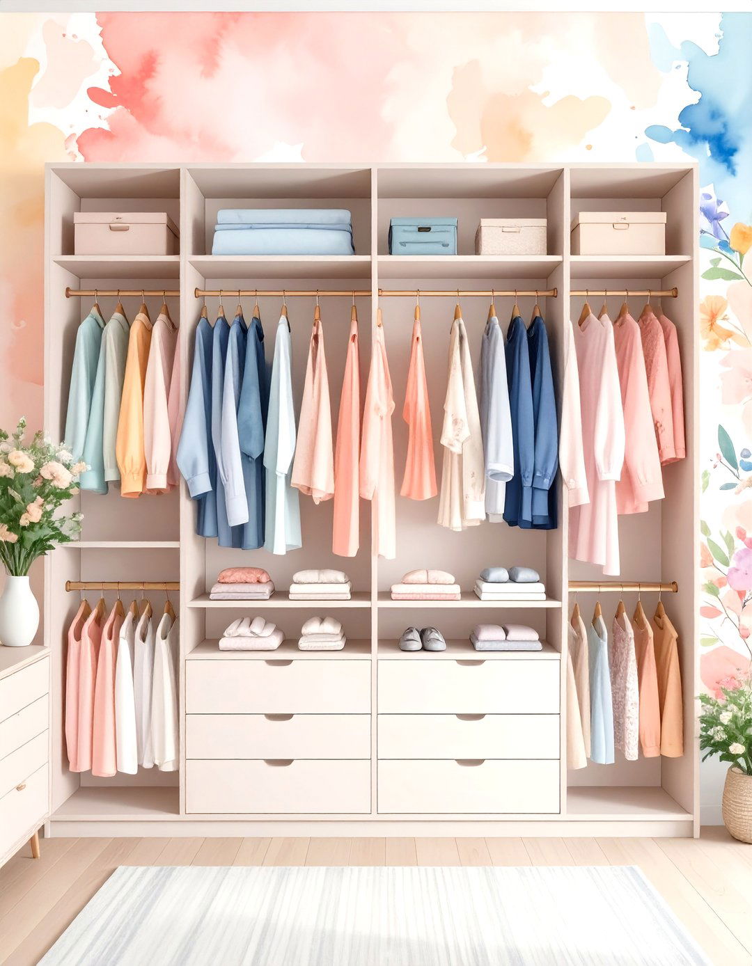 Closet Abstract Art Wallpaper - 20 Closet Wallpaper Ideas