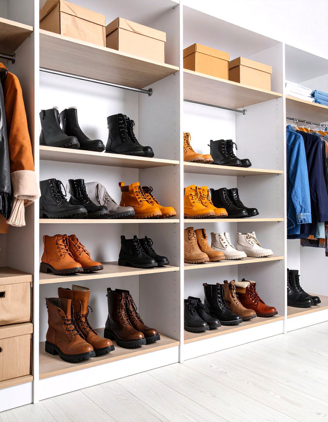 Closet Boot Storage Shelving - 20 Boot Storage Ideas