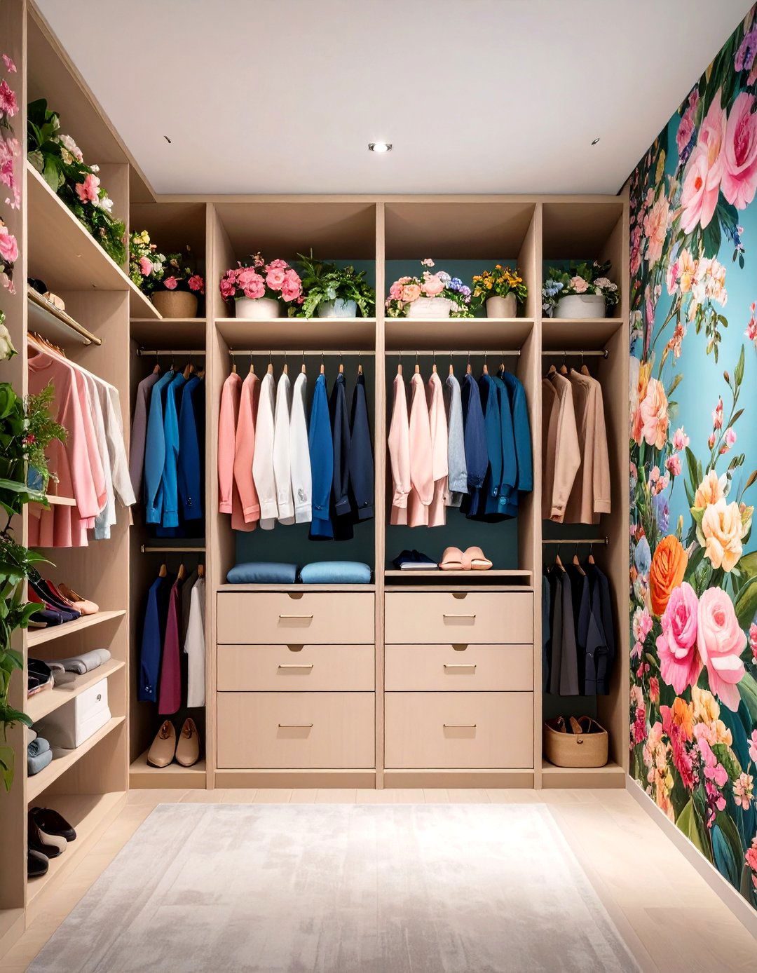 Closet Mural Wallpaper Statements - 20 Closet Wallpaper Ideas