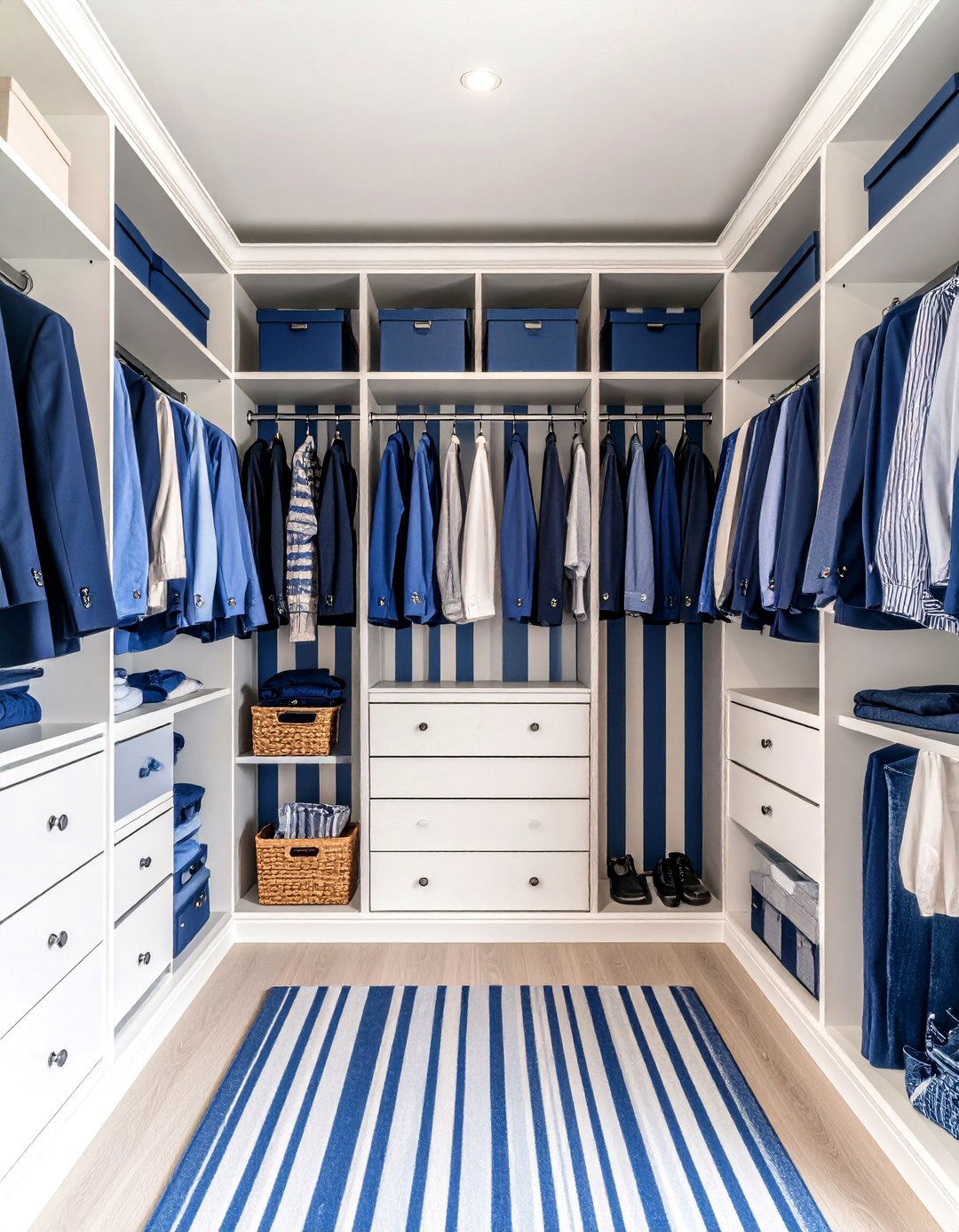 Closet Stripe Wallpaper Design - 20 Closet Wallpaper Ideas