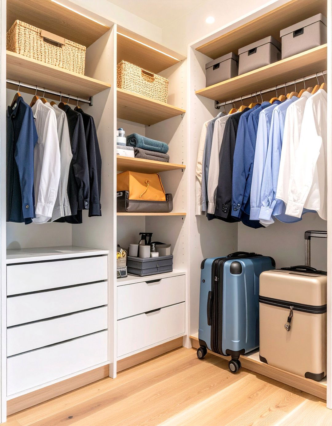 Closet Travel Bag Drop Zone - 20 Drop Zone Ideas
