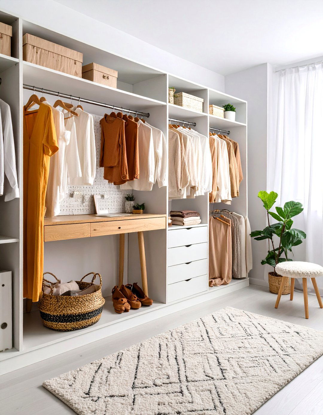 Closet to Office Cloffice - 20 Budget Home Office Ideas