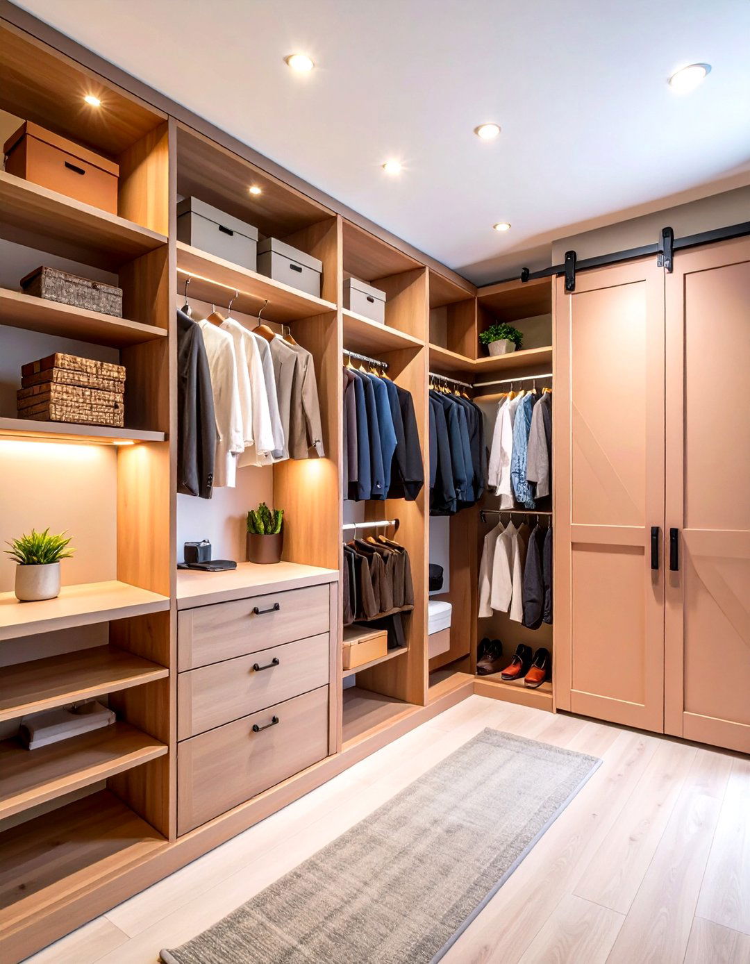 Closet to Office Conversion - 20 Built-in Desk Ideas