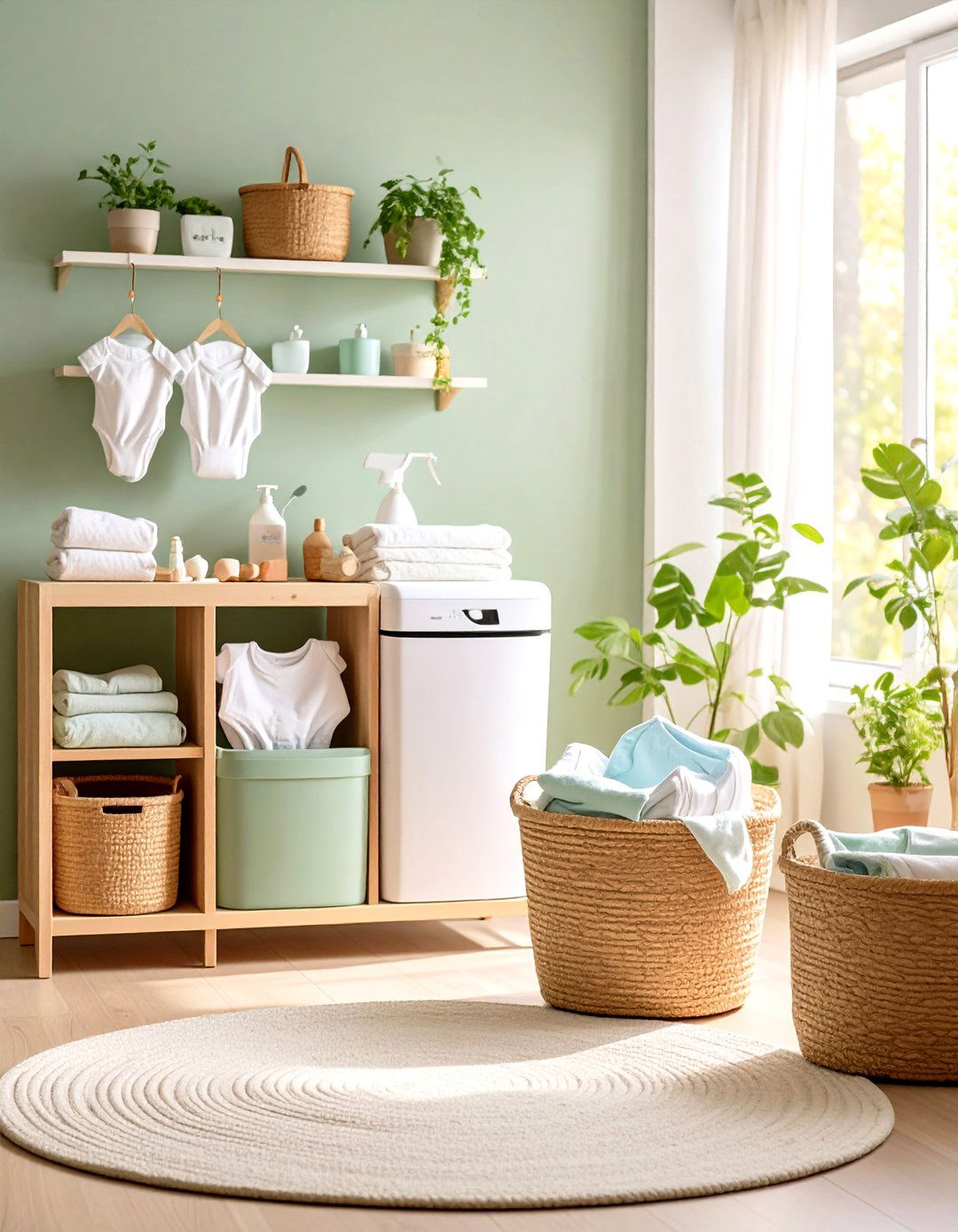 Cloth Diapering Station Cuts Waste and Saves Money - 20 Green Nursery Ideas
