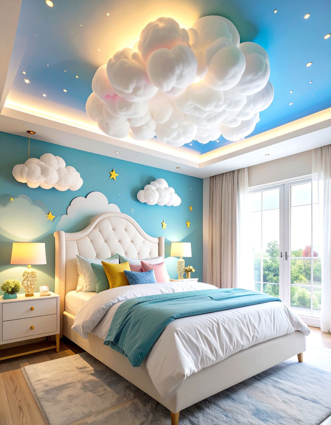 Cloud Ceiling Design - 20 Unicorn Bedroom Ideas