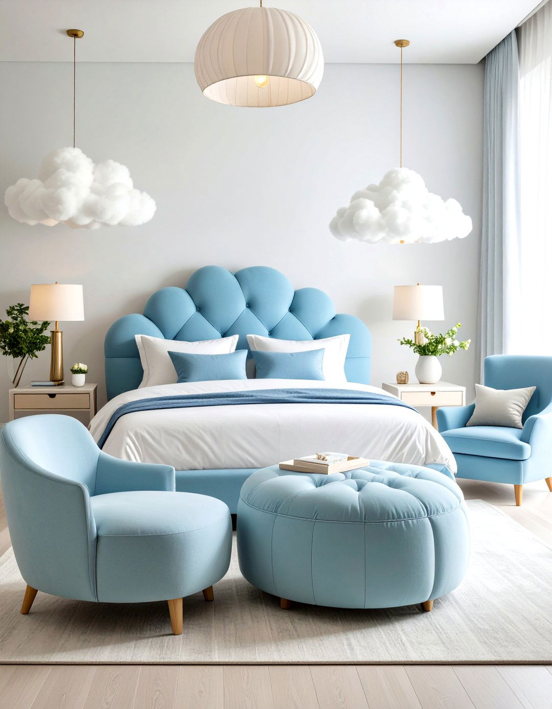 Cloud Shaped Cloud Themed Bedroom Furniture - 20 Cloud Themed Bedroom Ideas