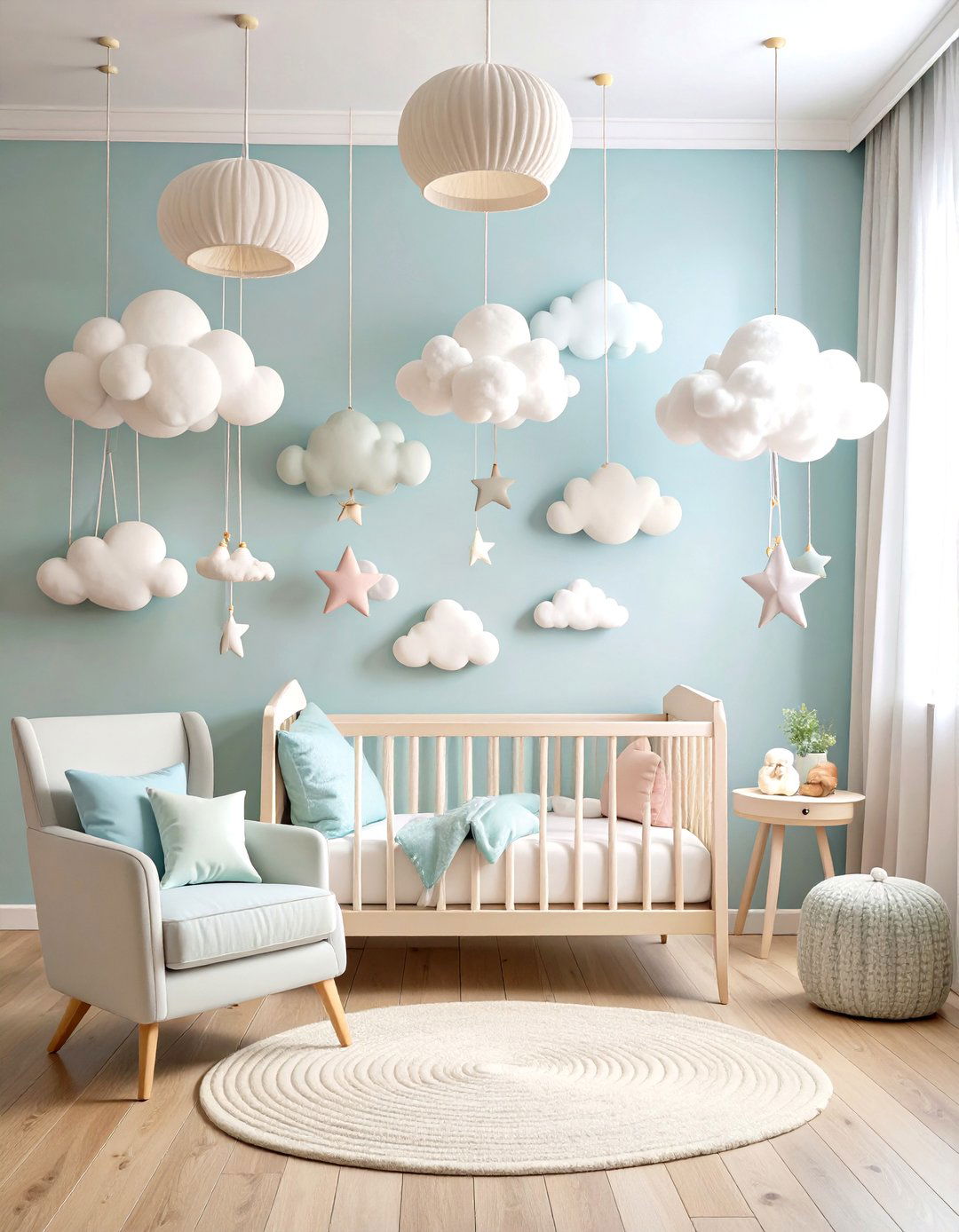 Cloud Themed Bedroom Nursery Design - 20 Cloud Themed Bedroom Ideas