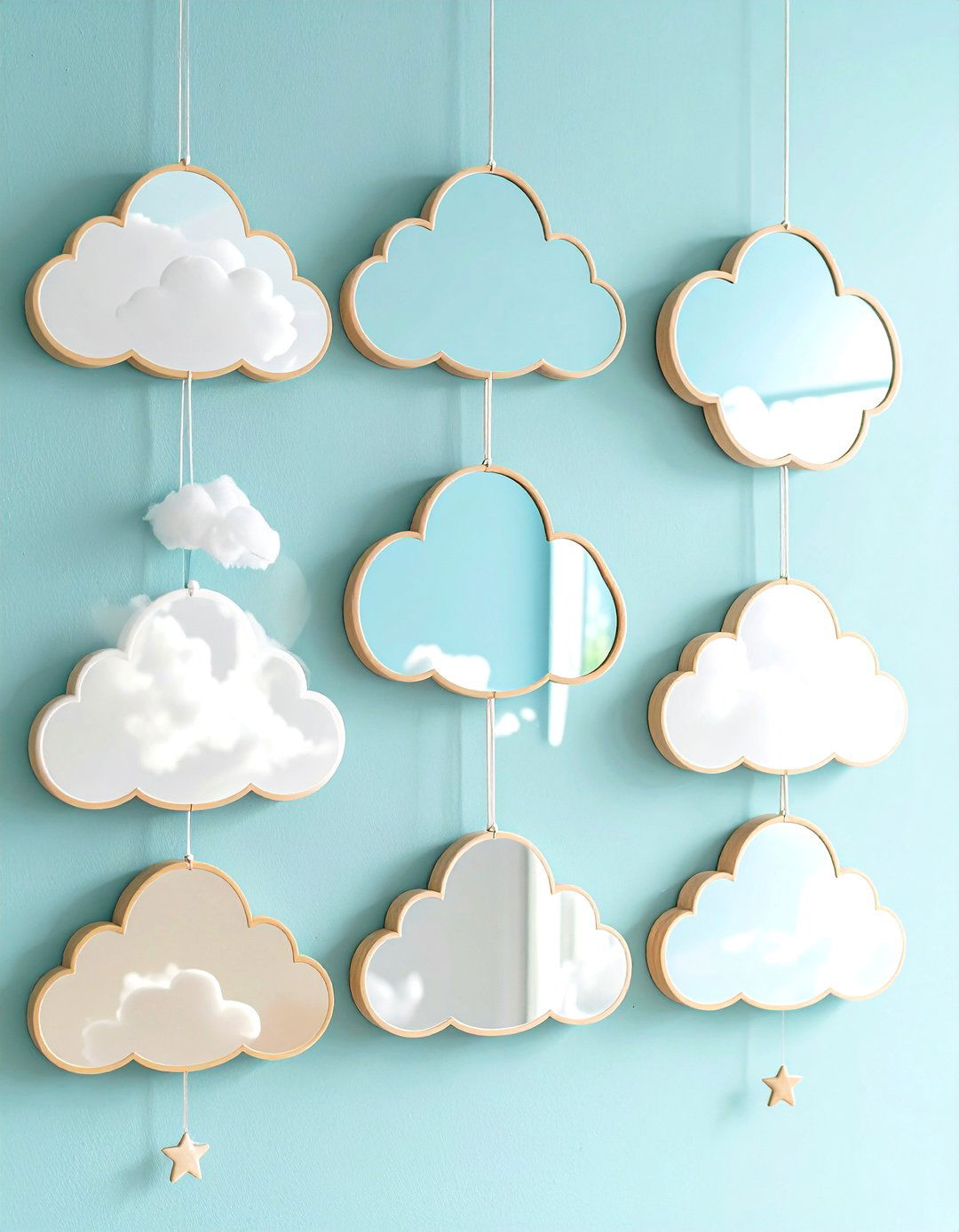 Cloud Themed Nursery Safety Mirrors - 20 Cloud Themed Nursery Ideas