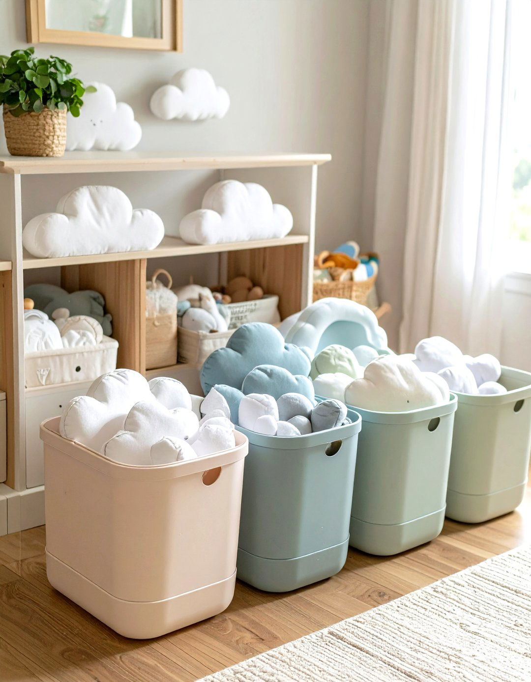 Cloud Themed Nursery Toy Storage - 20 Cloud Themed Nursery Ideas