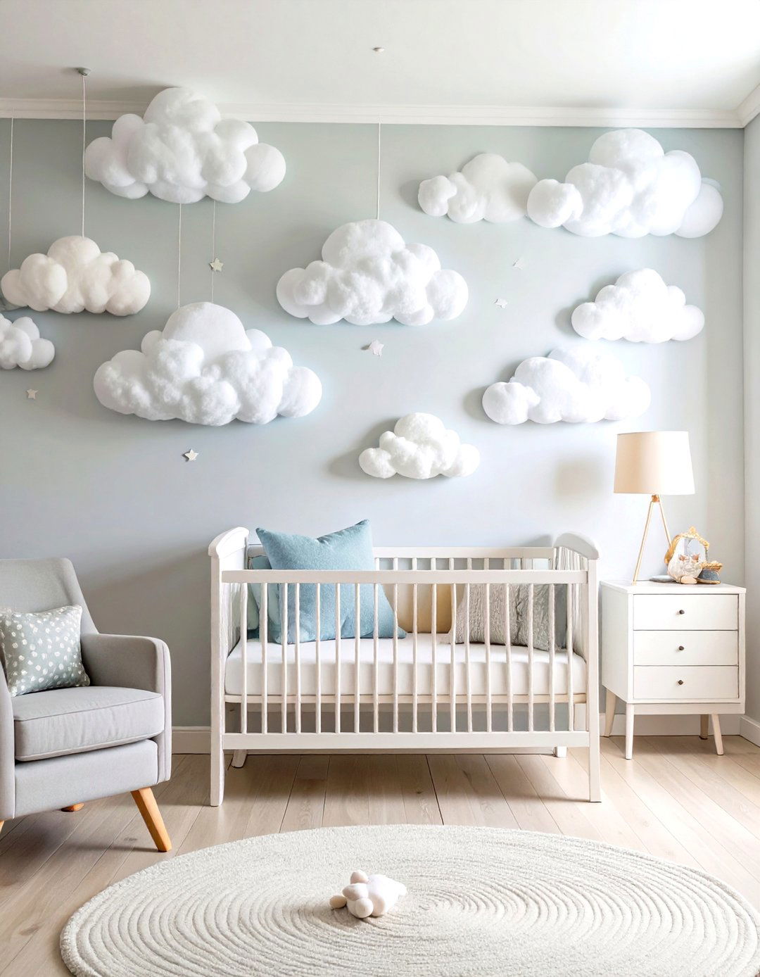 Cloud Themed Nursery Wall Decals - 20 Cloud Themed Nursery Ideas