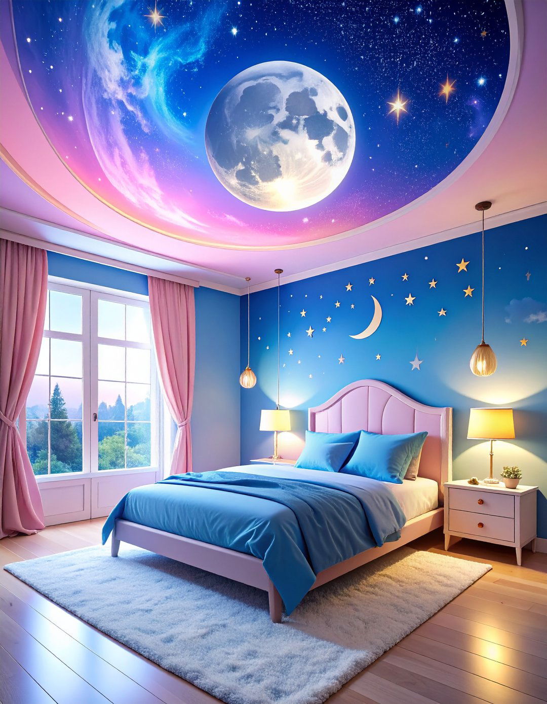 Clustered Paper Lanterns for Ambient Glow - 20 Fairycore Bedroom Ideas