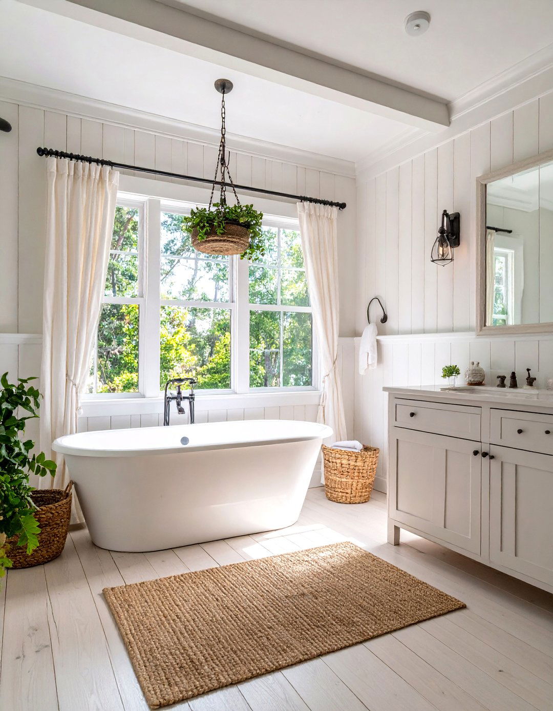 Coastal Bathroom Beadboard Wainscoting - 20 Coastal Bathroom Ideas