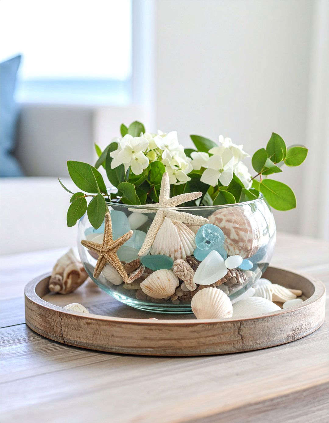 Coastal Beach Coffee Table Centerpiece - 20 Coffee Table Centerpiece Ideas