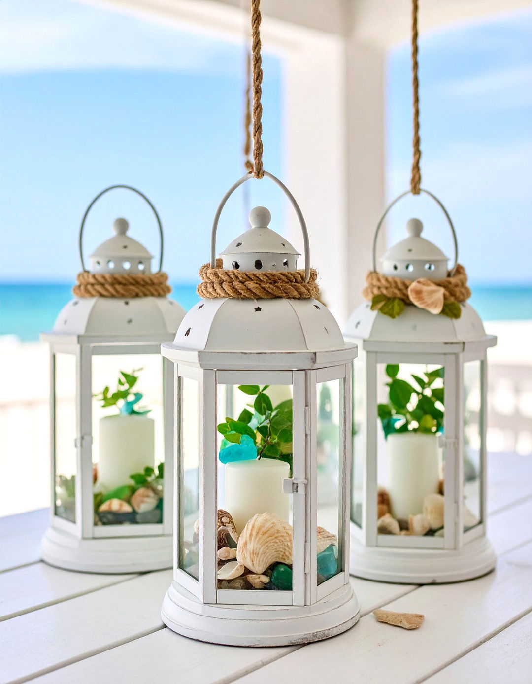 Coastal Beach Lantern Styling - 20 Lantern Decor Ideas
