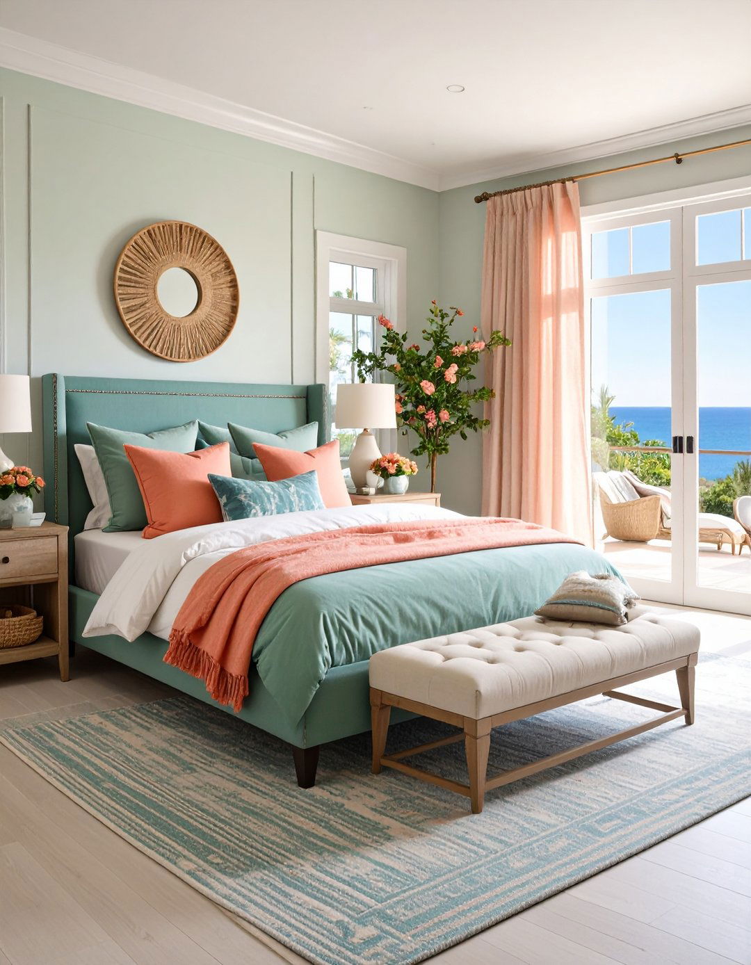 Coastal Bedroom Color Palettes Beyond Blue and White - 20 Coastal Bedroom Ideas
