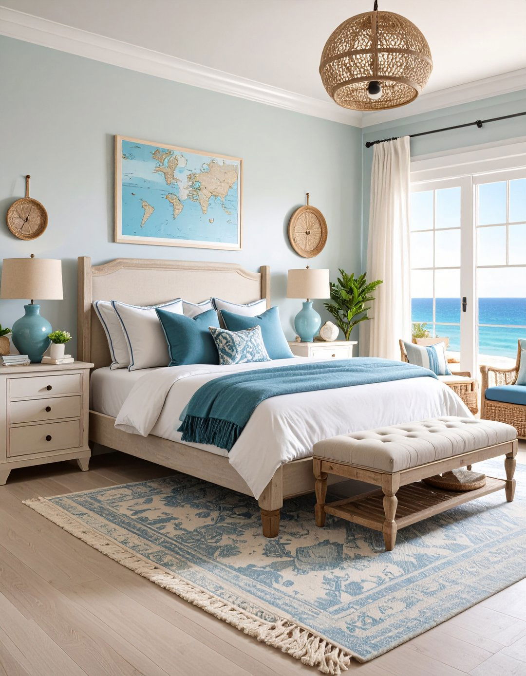 Coastal Bedroom Decor with Subtle Nautical Accents - 20 Coastal Bedroom Ideas