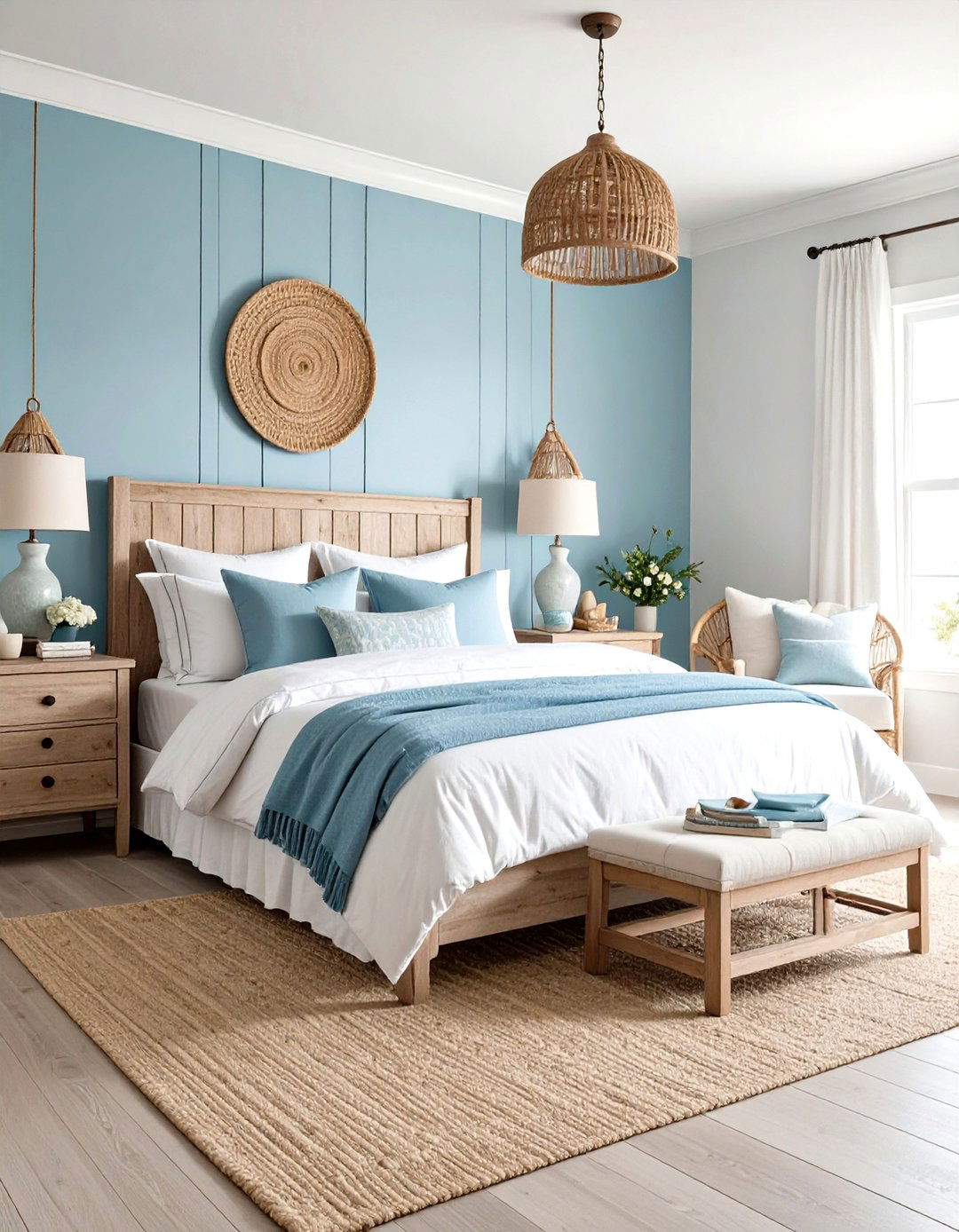 Coastal Blue Bedroom Design - 20 Blue Bedroom Ideas