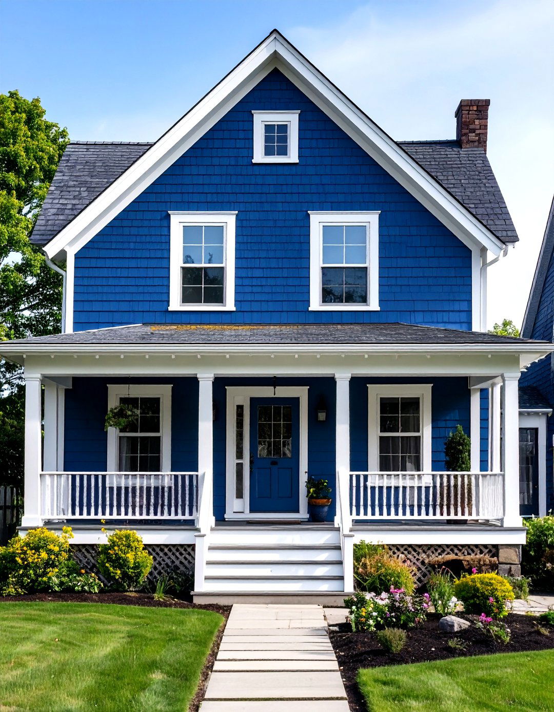 Coastal Blue Exterior House Color - 20 Blue Exterior House Colors