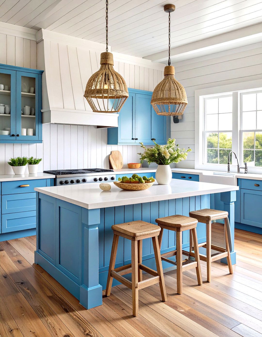 Coastal Blue Kitchen Design for Relaxed Living - 20 Blue Kitchen Ideas