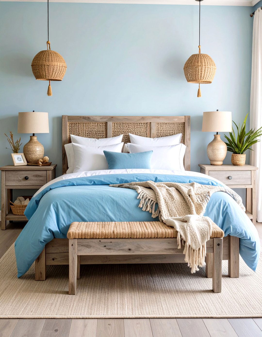 Coastal Blue and Grey Bedroom Style - 20 Blue and Grey Bedroom Ideas